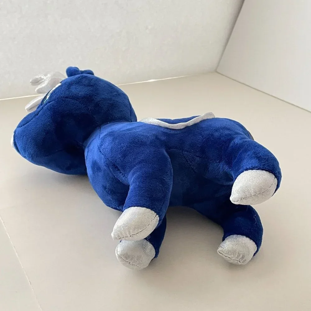Kellytoy Plush Santa’s Classic Reindeer Collection Prancer Blue & Silver Toy 10